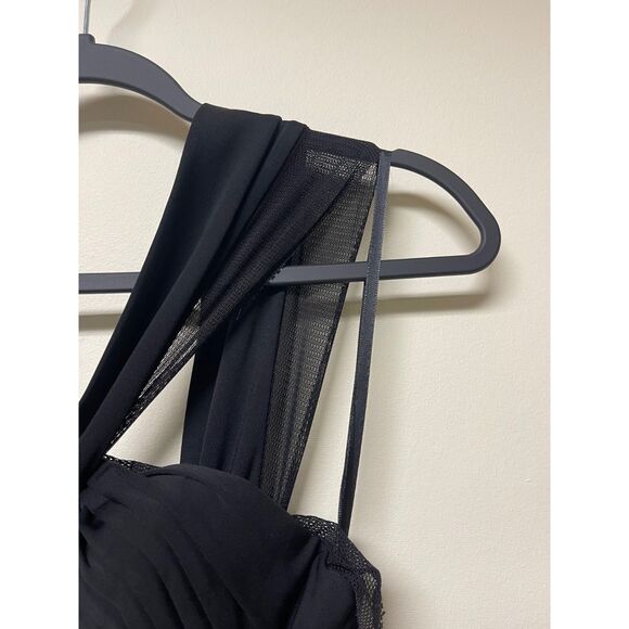 ROBERT RODRIGUEZ Black Formal Gown, Corset, Draping, Sz 4 - Picture 4 of 9